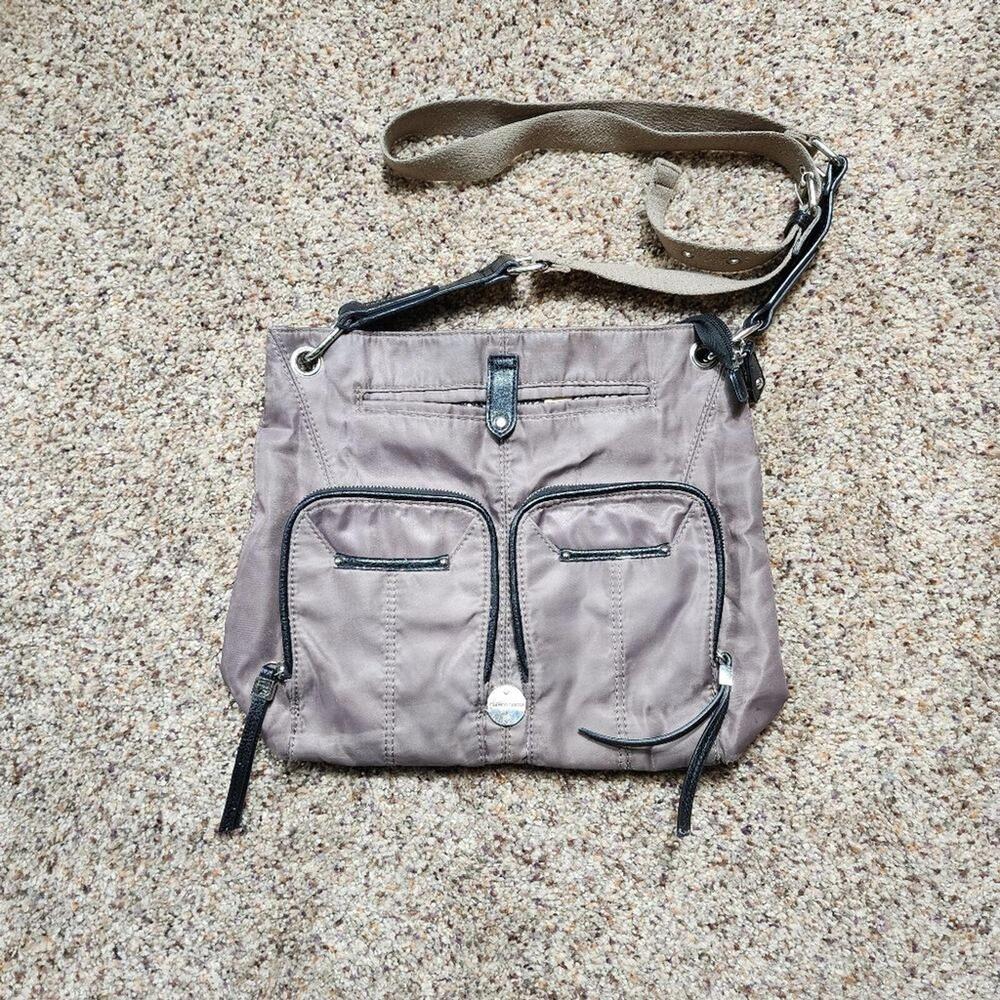 Franco Sarto Stylish Gray Crossbody Bag